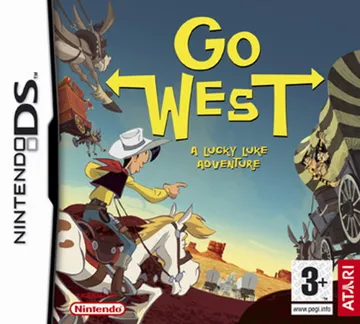 Go West! - A Lucky Luke Adventure (Europe) (En,Fr,De,Es,It,Nl) box cover front